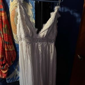 Zimmermann jumpsuit silk and lace